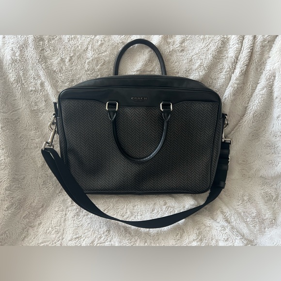 Beckett Slim Brief With Herringbone Print (Coach F72982) - Picture 2 of 7